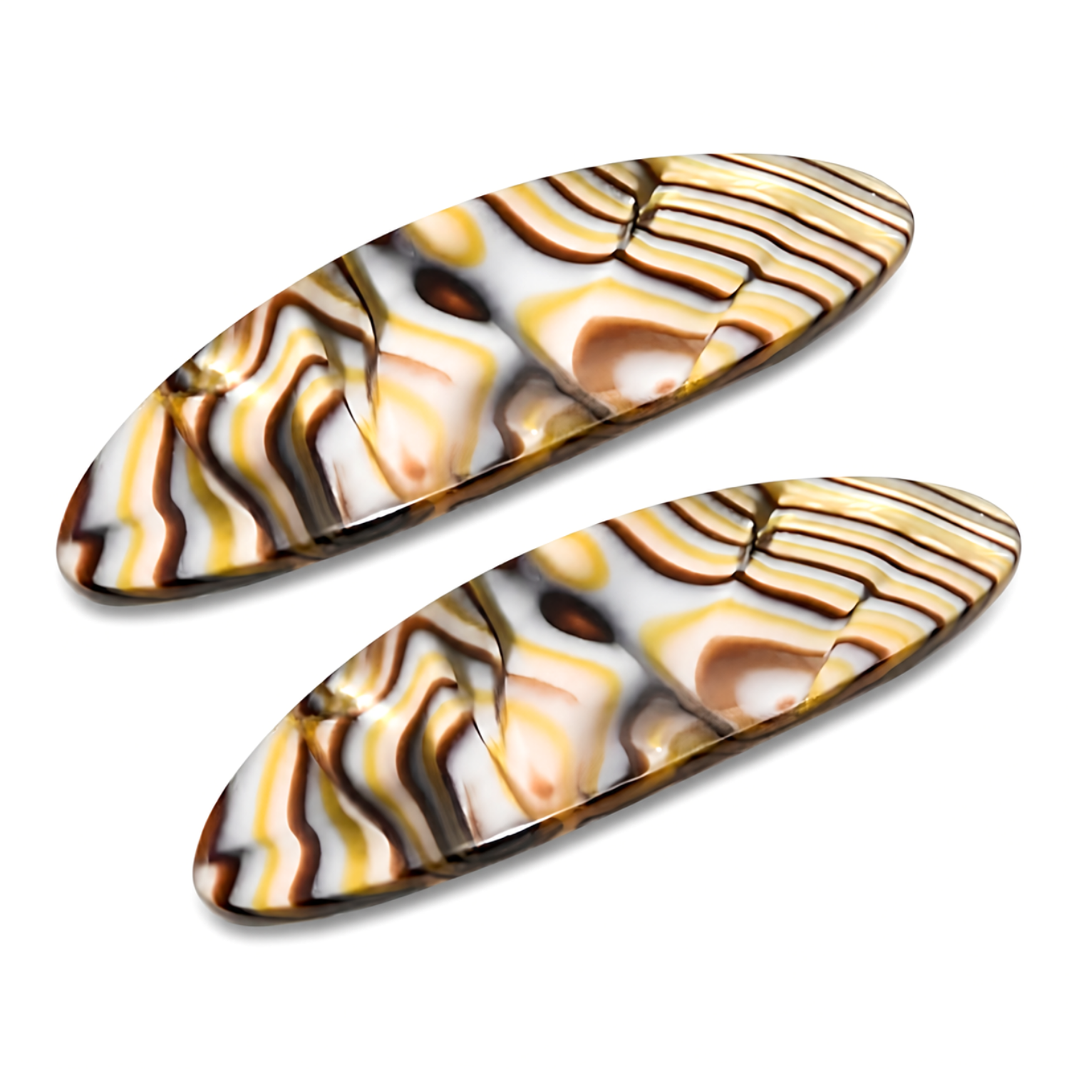 French Amie Oval Mini 2.5" Cellulose Acetate Hair Barrette Clip Women