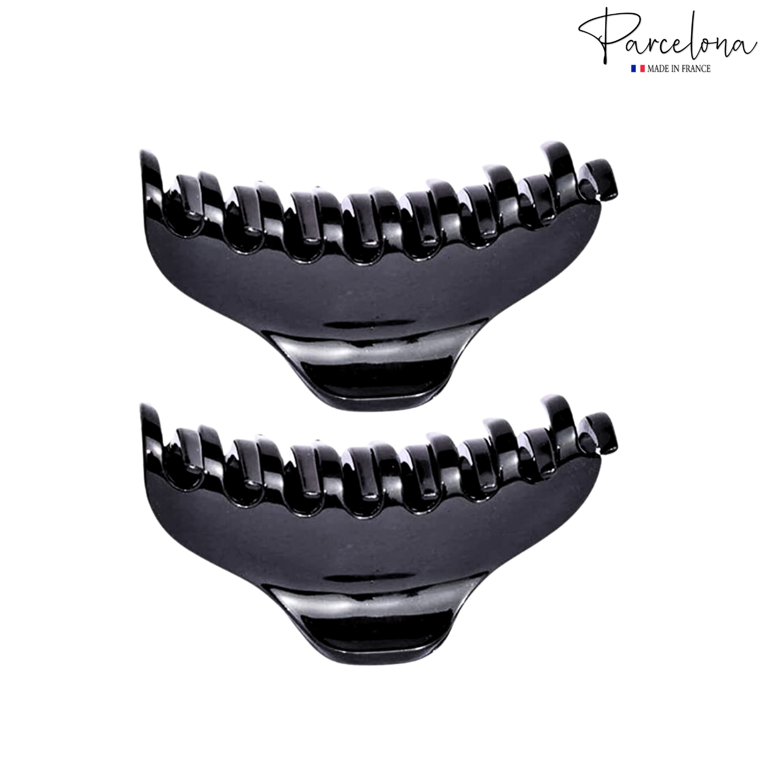 Parcelona France Skinny Boss Hair Claw 2 1/4" Small Jaw Hair Clips for Women