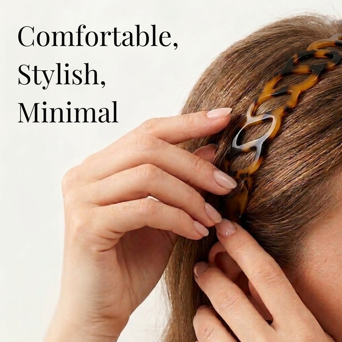 Moeni Twist Acetate Headband with Inner Teeth for Women and Girls