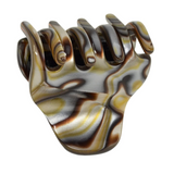 French Amie Belle Small Handmade Celluloid Acetate Jaw Hair Claw for Women