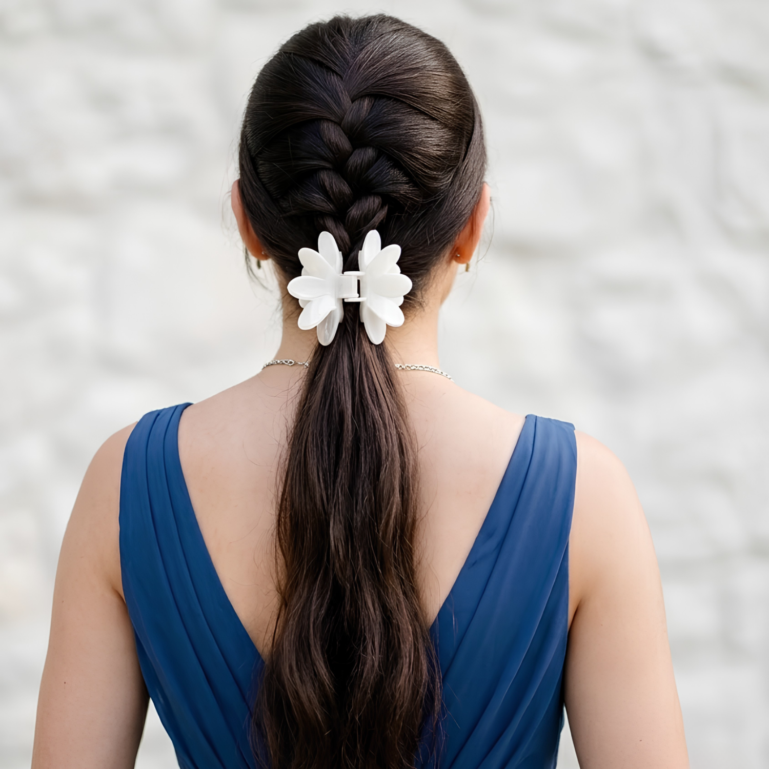 Parcelona French Butterfly 3" Medium Shell Cellulose Jaw Hair Claw for Women