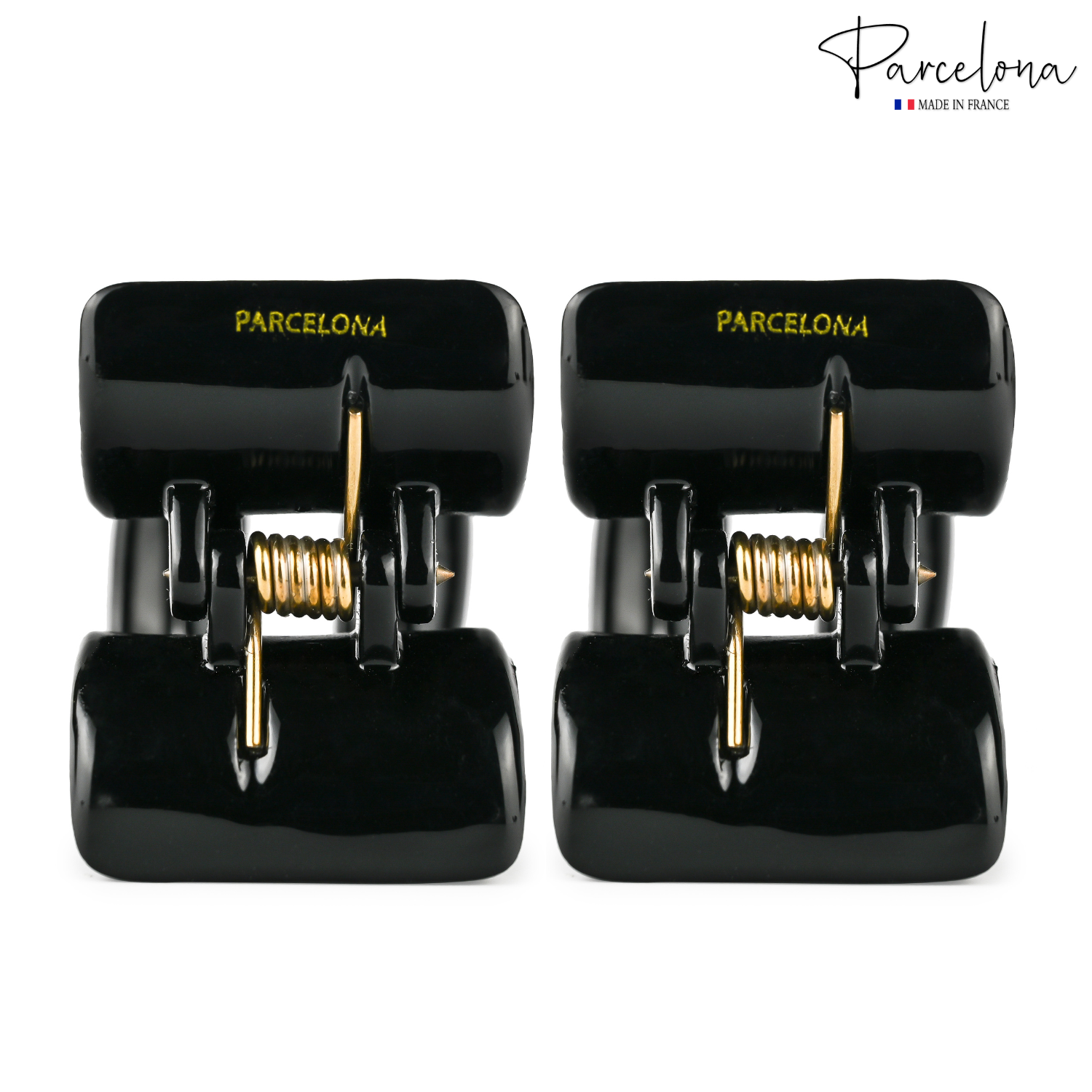 Parcelona French Small Hair Claw 1.75" Cellulose Acetate Strong Grip Jaw Clip