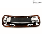 Parcelona French Swirl 3.5" Tortoise Shell Hair Clip Barrette No Slip Clasp Girl