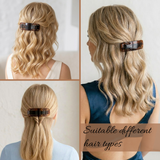 Parcelona French Swirl 3.5" Tortoise Shell Hair Clip Barrette No Slip Clasp Girl