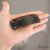 Parcelona French Swirl 3.5" Tortoise Shell Hair Clip Barrette No Slip Clasp Girl