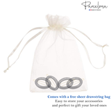 Parcelona French Eggie Oval Shell Mini Side Slide Barrette Hair Clips - 4 Pieces