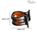 Parcelona French Small Hair Claw 1.75" Cellulose Acetate Strong Grip Jaw Clip