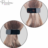 Parcelona French Flat Extra Large Wide Celluloid Acetate Hair Barrette for Women