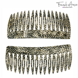 French Amie Opera Handmade Medium 16 Teeth Celluloid Acetate Side Hair Comb