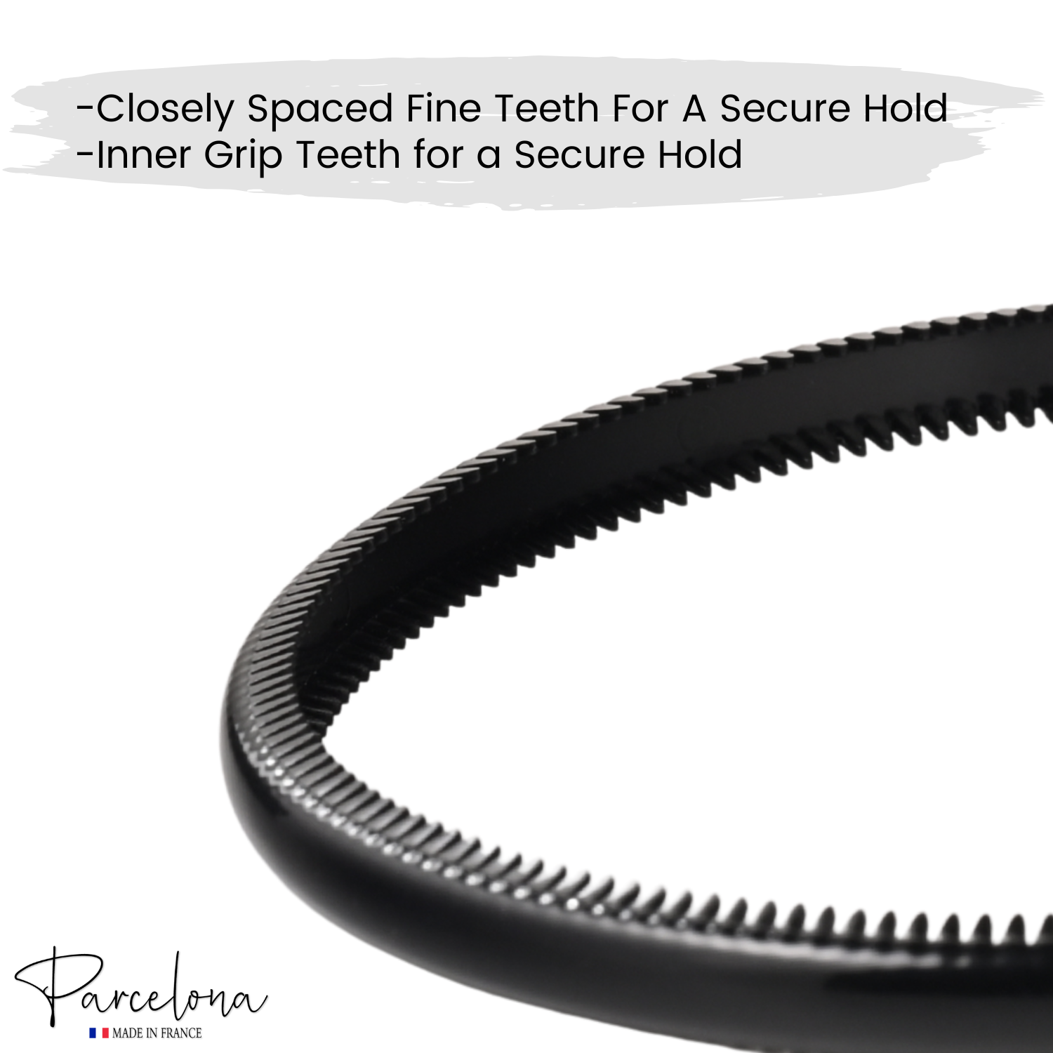 Parcelona French Nue Yoga Headband Inner Grip Teeth Hairband for Women & Men Unisex