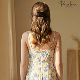 Parcelona French Small Barrette for Fine & Thin Hair Tortoise Shell Non-Slip Hair Clip