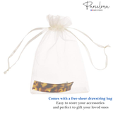 Parcelona French Large Rectangular Barrette 4" Pony Hair Clip for Women & Girls