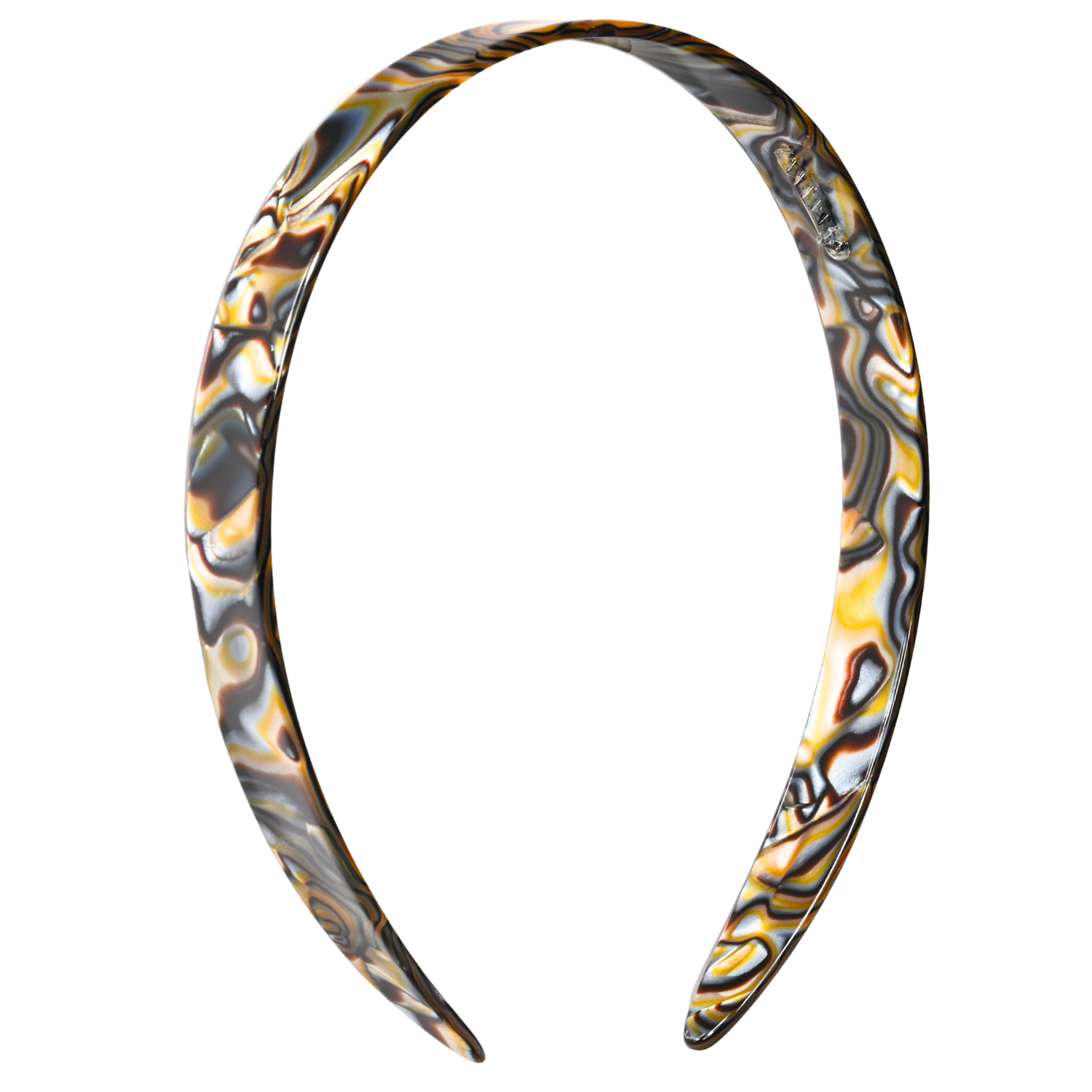 French Amie Wide Headband 1/2" Handmade Celluloid Hair Accessories Women & Girls