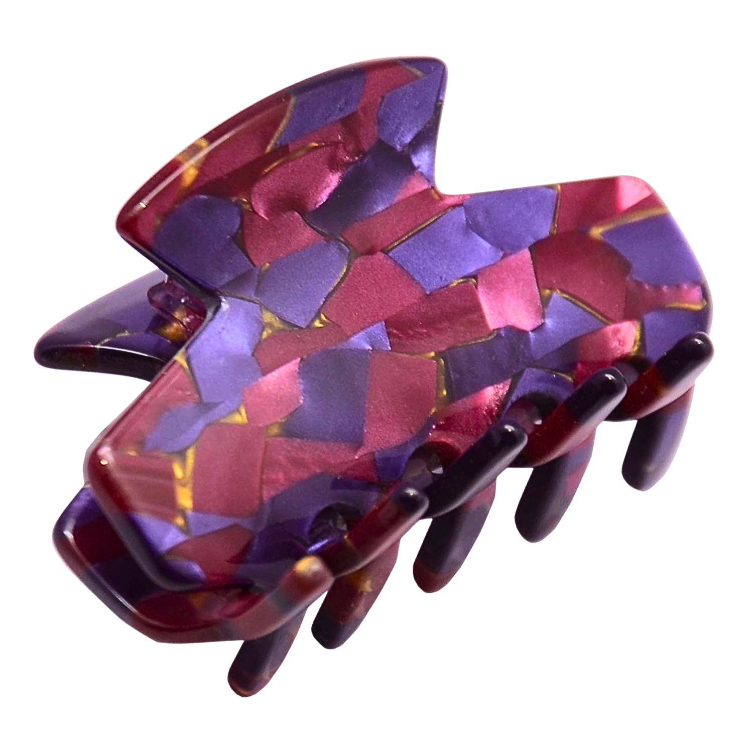 French Amie Chic Small Handmade Cellulose Acetate Jaw Hair Claw Clips