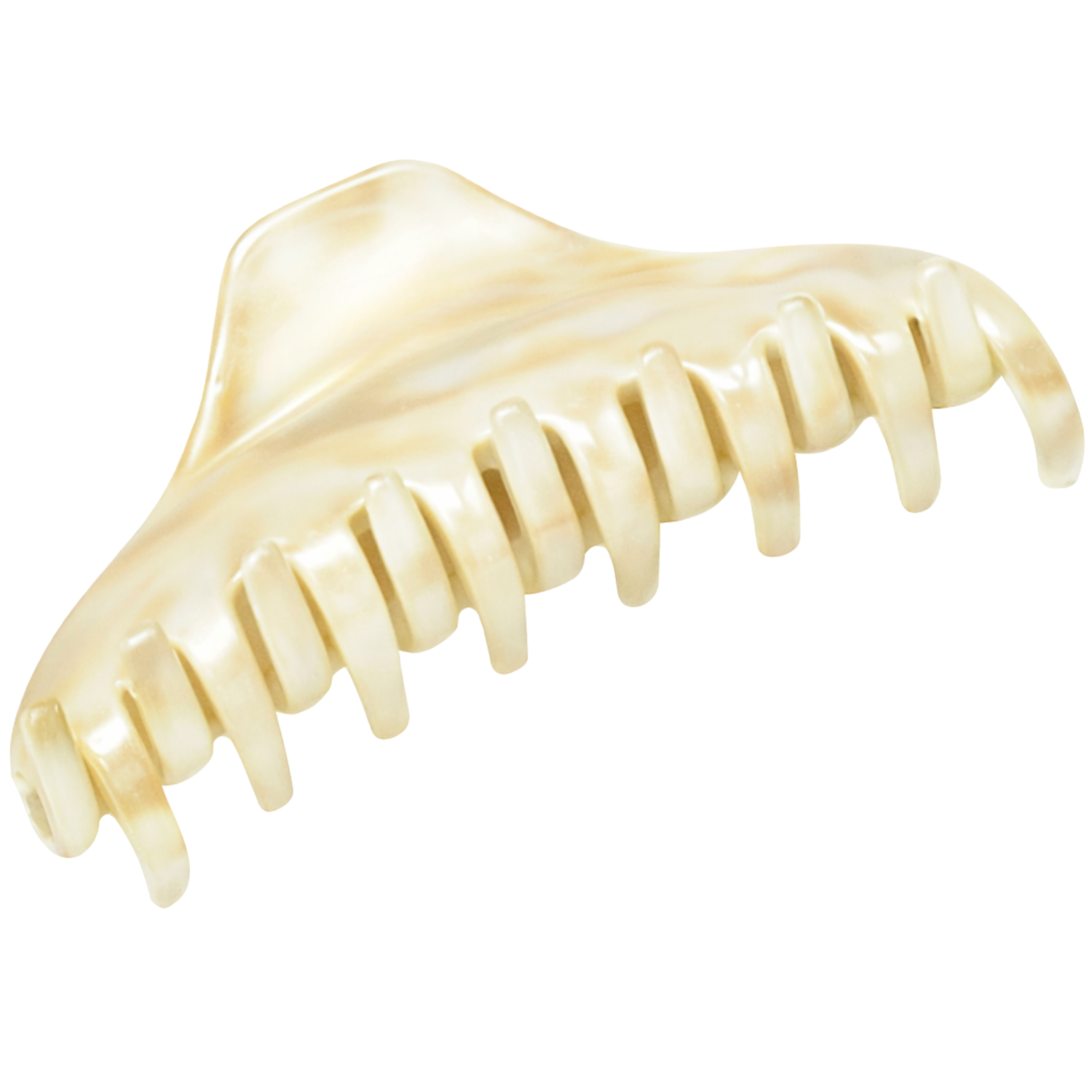 Parcelona French Boss Thin 3 1/2" Medium Celluloid Jaw Hair Claw for Women