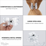 Parcelona French Classic Large Pony Celluloid Jaw Hair Claw for Women and Girls