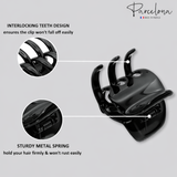 Parcelona French Classic Large Pony Celluloid Jaw Hair Claw for Women and Girls