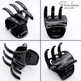 Parcelona French Classic Large Pony Celluloid Jaw Hair Claw for Women and Girls