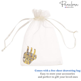 Parcelona French Classic Large Pony Celluloid Jaw Hair Claw for Women and Girls