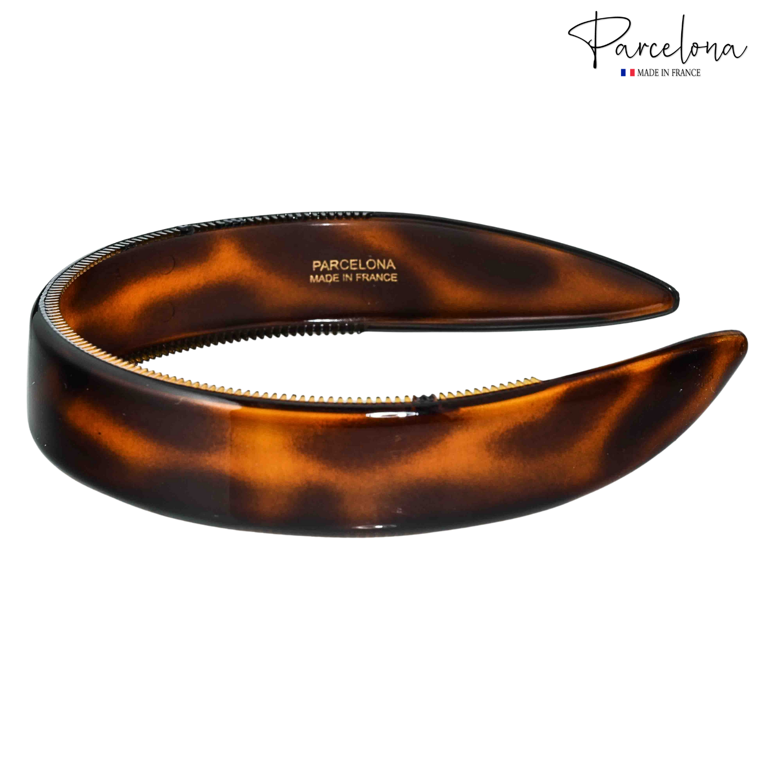 Parcelona Headband – Cellulose Acetate with Non-Slip Teeth for All Hair Types