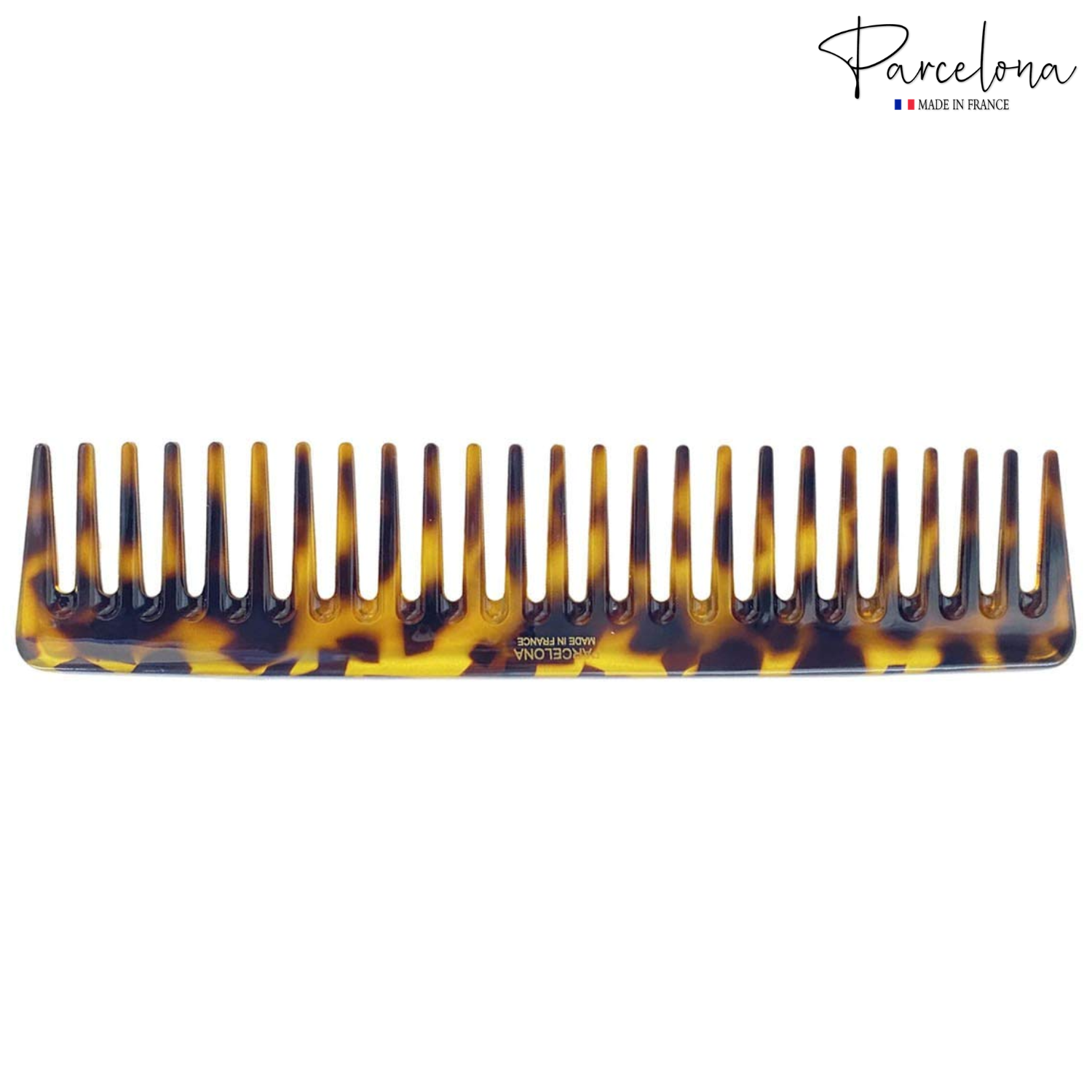 Parcelona French Wide Tooth Rake Tokyo Large Cellulose Hair Detangling Comb