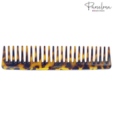 Parcelona French Wide Tooth Rake Tokyo Large Celluloid Hair Detangling Comb
