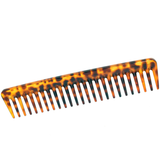 Parcelona French Wide Tooth Rake Leopard Pattern Large Celluloid Hair Detangling