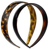 Parcelona Cellulose Acetate French Headband Inner Grip Teeth Hairband for Women