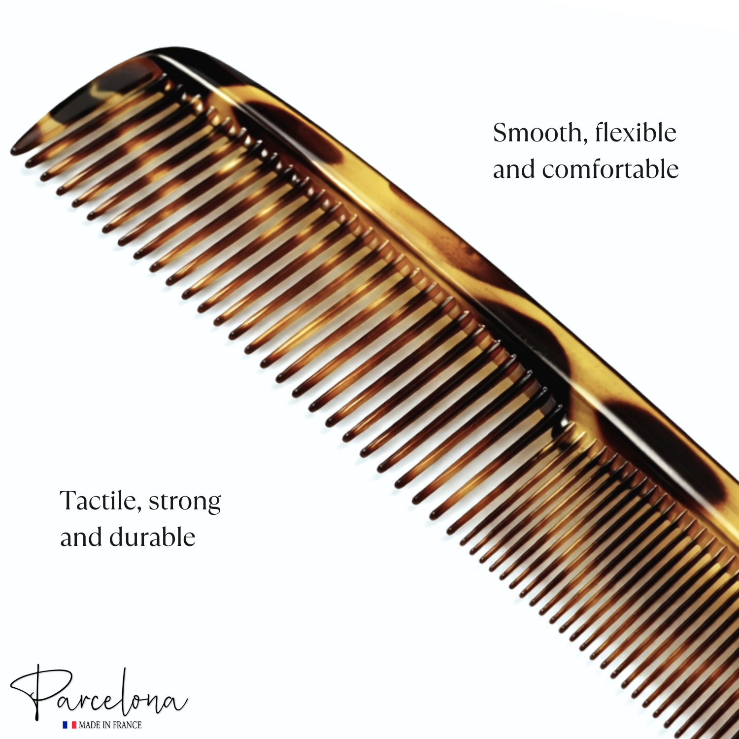 Parcelona French Dressing Comb 7.5" Wide Narrow Teeth Detangler Hair Accessories