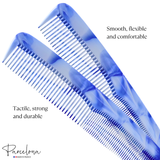 Parcelona French Small 5.25" Pocket Hair Comb for Women, Men for Daily Grooming