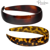 Parcelona Cellulose Acetate French Headband Inner Grip Teeth Hairband for Women