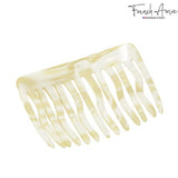 French Amie Fab 13 Teeth Medium Handmade Celluloid Side Hair Comb for Women