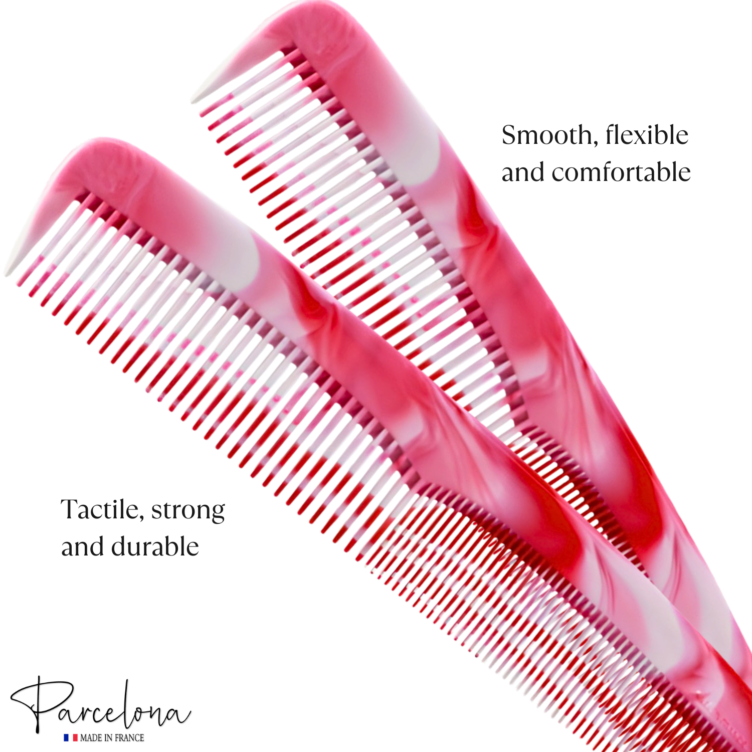 Parcelona French Small 5.25" Pocket Hair Comb for Women, Men for Daily Grooming