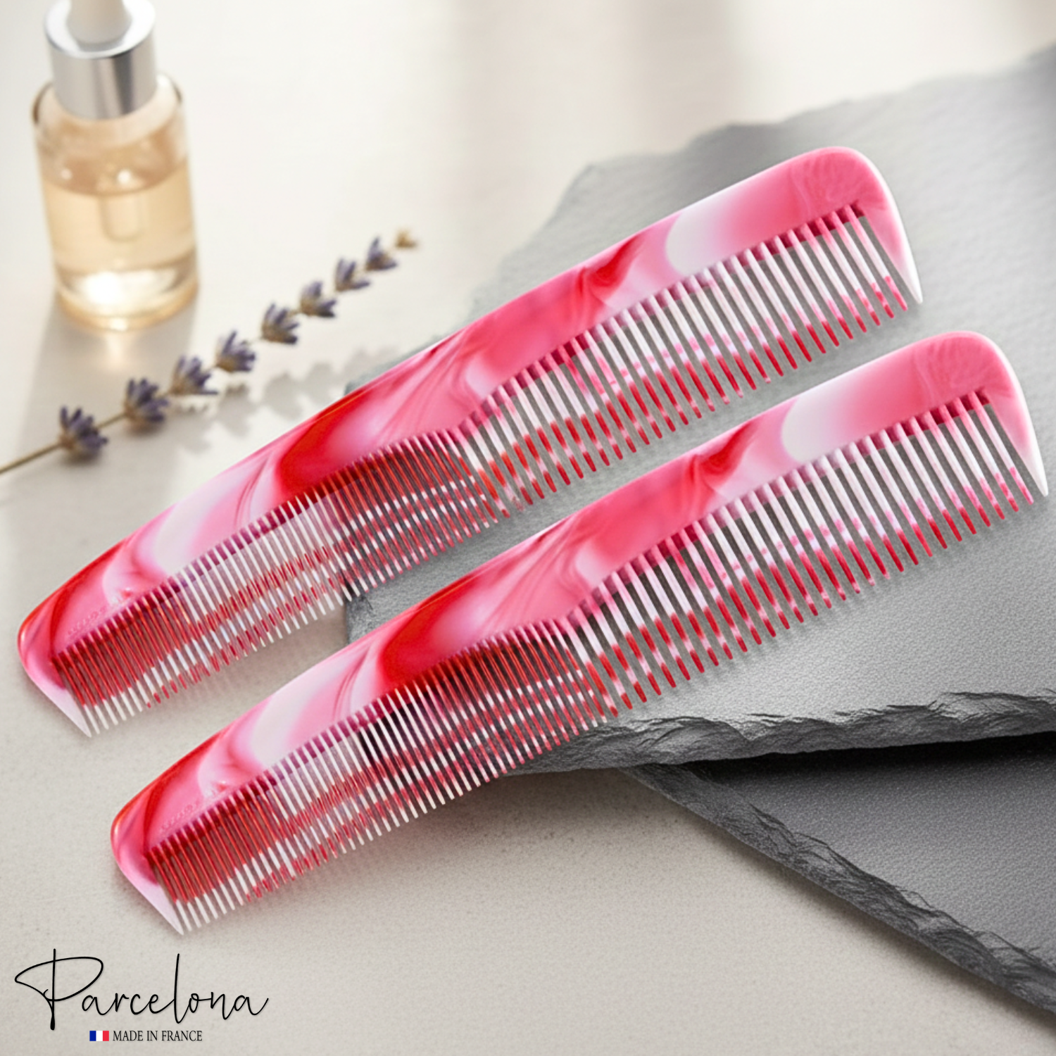 Parcelona French Small 5.25" Pocket Hair Comb for Women, Men for Daily Grooming