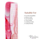 Parcelona French Small 5.25" Pocket Hair Comb for Women, Men for Daily Grooming