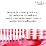 Parcelona French Small 5.25" Pocket Hair Comb for Women, Men for Daily Grooming