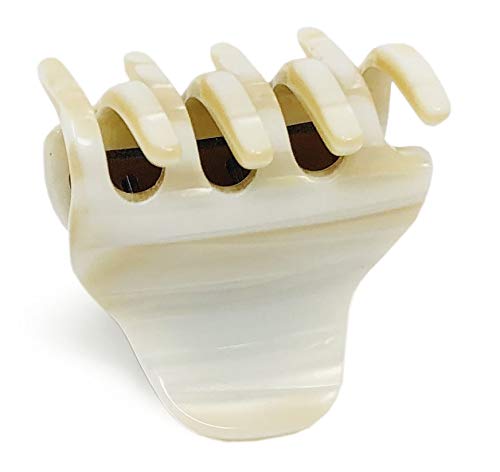 French Amie Belle 1 1/2" Mini Handmade Hair Claw French Acetate Jaw Clip for Women
