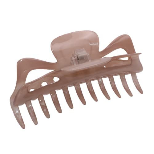 Parcelona French Classic Jumbo Large 5 1/2" Celluloid Hair Claw Clip for Women