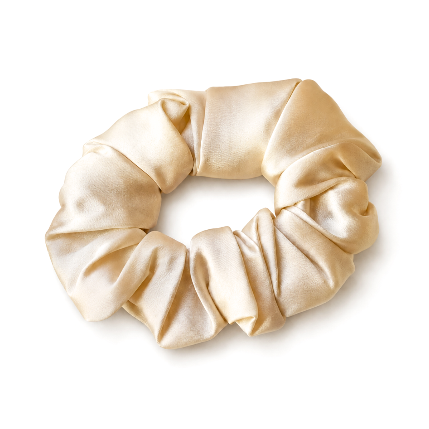 Moeni Natural Mulberry Silk Scrunchie Large Hair Tie No Crease Sleep, Daily Use
