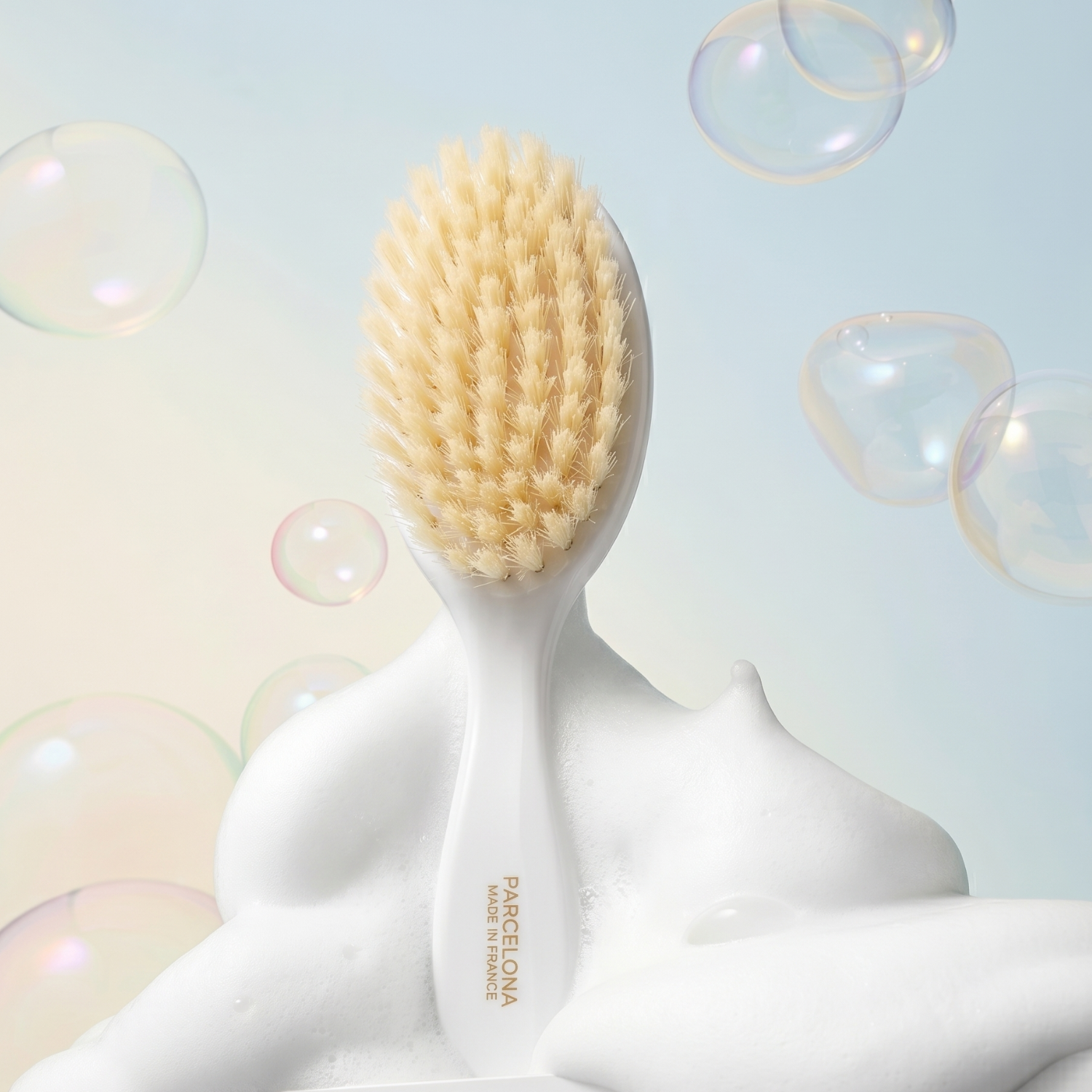 Parcelona French Grooming Combo 6” Cellulose Baby Brush and Comb for Toddlers