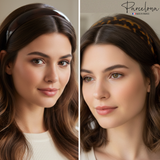 Parcelona Cellulose Acetate French Headband Inner Grip Teeth Hairband for Women