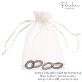Parcelona French Eggie Oval Mini Snap on Hair Clips for Girls and Women