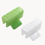 Parcelona French Checkered Small Celluloid Jaw Hair Claw Clamps for Women(2 Pcs)