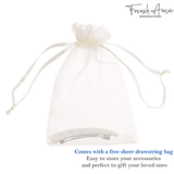 French Amie Long Rectangle Handmade Large Hair Barrette Clip for Women N Girls