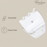 Parcelona French Mignon 1.25" Mini Hair Claw Crystal Accent Clips for Women 2pcs