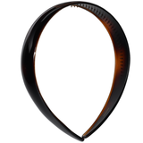 Parcelona Cellulose Acetate French Headband Inner Grip Teeth Hairband for Women