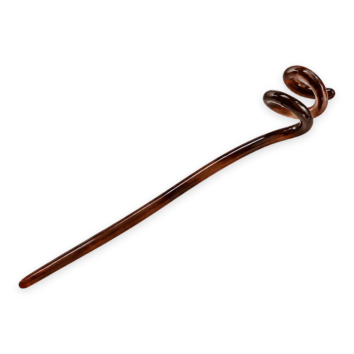 French Amie Twirl 6 Inch Cellulose Acetate Chignon Bun Hair Stick