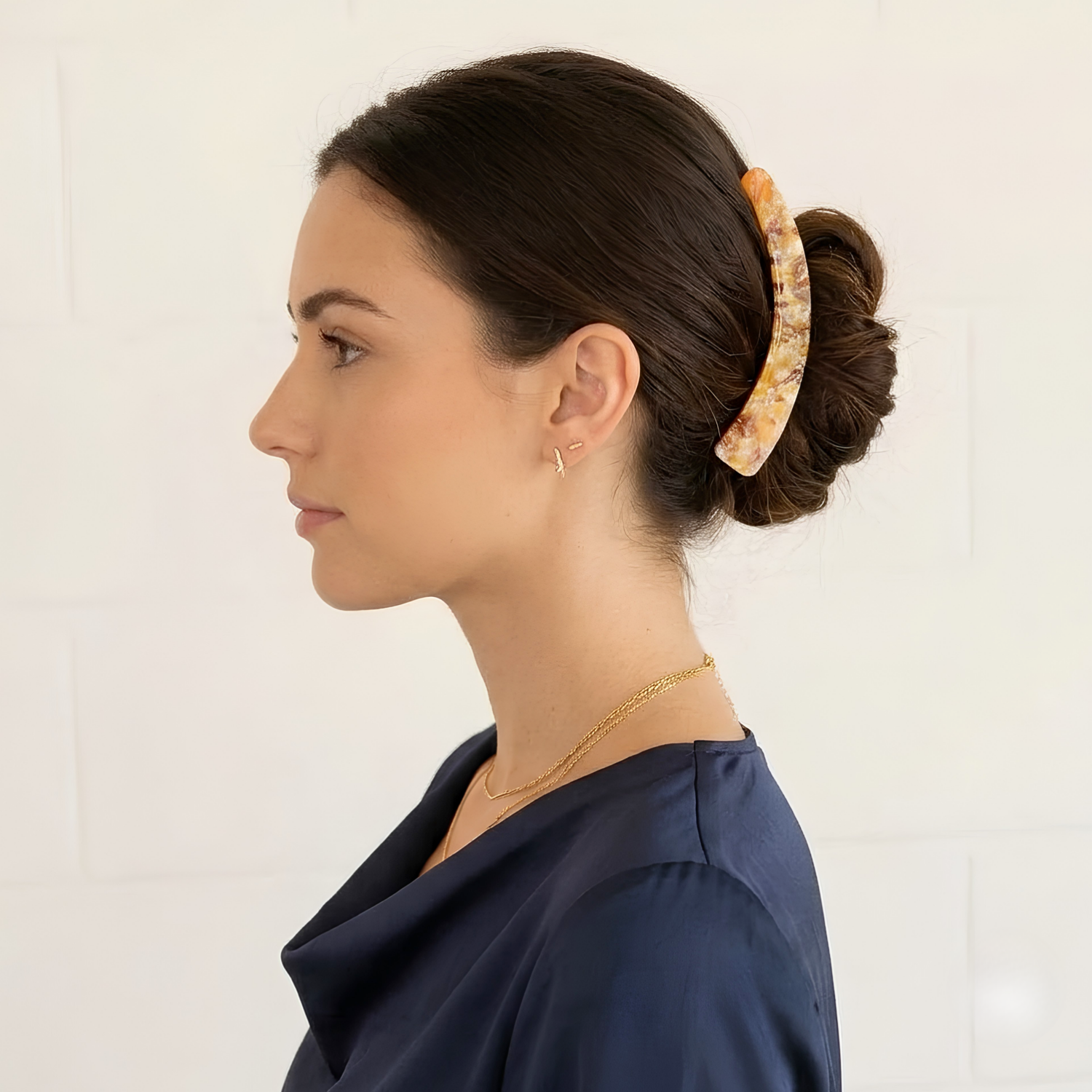 Moeni Curve Extra Large 5 Inch Cellulose Acetate Banana Hair Clip for Women