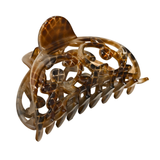 Parcelona French New Jardin Medium Celluloid Jaw Hair Claw for Women and Girls