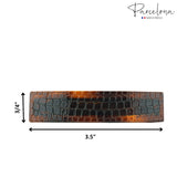 Parcelona French Oblong Mesh Tortoise Shell Large Hair Clip Barrette for Women